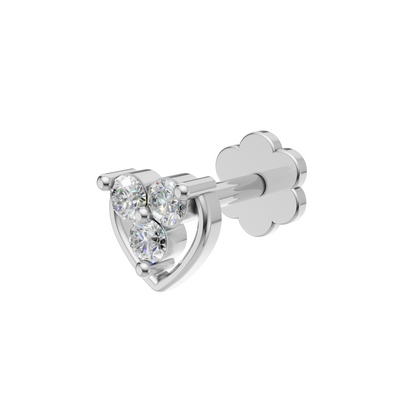 Three Stone Diamond Nosepin (SNC-AG003)