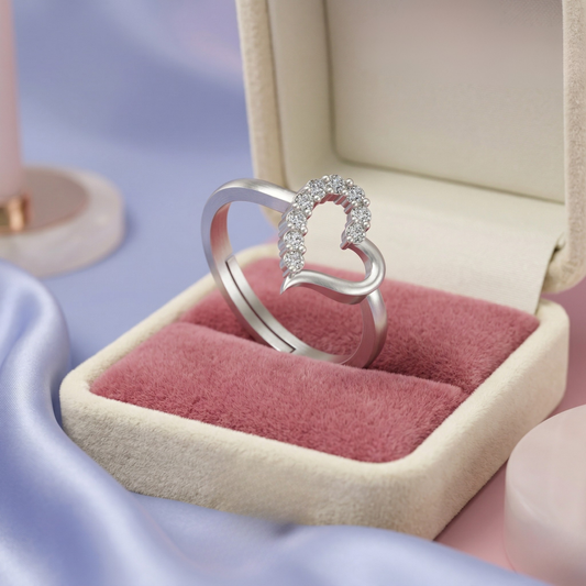 In Your Heart Adjustable Diamond Ring (SRA-AG006)