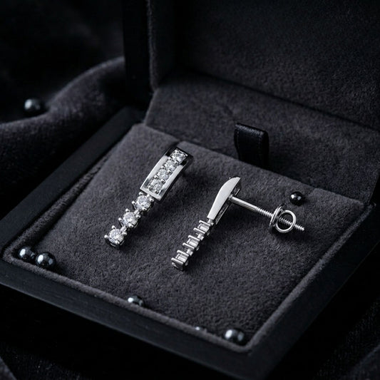 Luna Spark Diamond Earrings (SED-AG002)