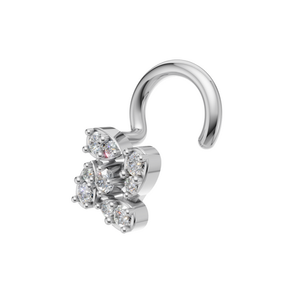 Flower Blossom Diamond Nosepin (SNW-AG004)