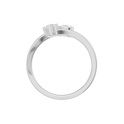 Promise-Lit Diamond Silver Ring (SRB-AG040)
